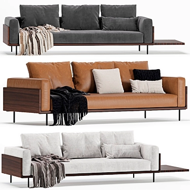 Versatile Minotti Brasilia Modular Sofa 3D model image 1 