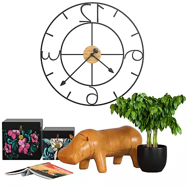 Deco set hippopotamus