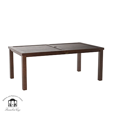 Albero Solido Aluminum Dining Table 3D model image 1 