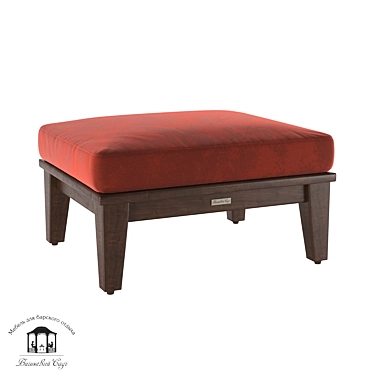 Albero Solido Ottoman: Aluminum With Wood Texture 3D model image 1 