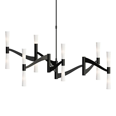 Elegant Brenta Grande Chandelier 3D model image 1 