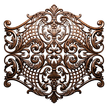 Wood Carving Design 5612 3D model image 1 