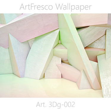 Seamless 3D Fresco Wallpaper 3D model image 1 