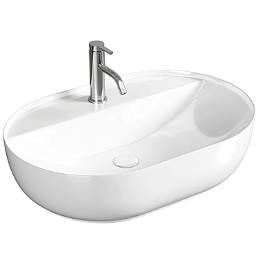 Duravit Luv 60cm Sink: Sleek & Stylish 3D model image 1 