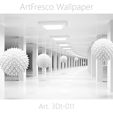 Seamless 3D ArtFresco Wallpaper 3D model image 1 