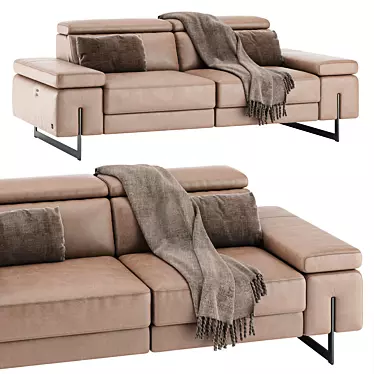 Elegant Electric Motion Sofa 3D model image 1 