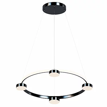 Elegant Ring Frame Chandelier 3D model image 1 