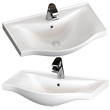 Clever 6 Washbasin with Mixer 3D model image 1 