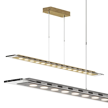 Fusiontables LED Pendant: Stylish & Versatile 3D model image 1 