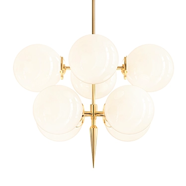 Mid-Century Marais Pointe Chandelier 3D model image 1 