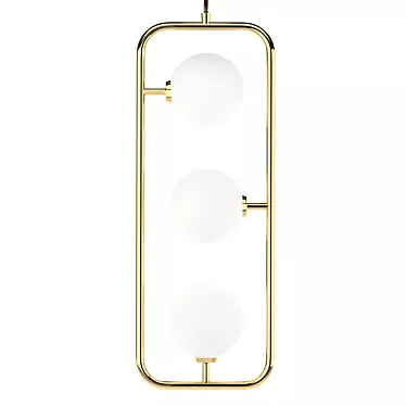 Modern Sircle Triple Pendant Light 3D model image 1 