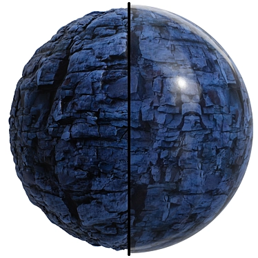 Rock Cliff Marble Panel Texture 3D model image 1 