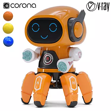 Dynamic Robotic Dance Buddy 3D model image 1 