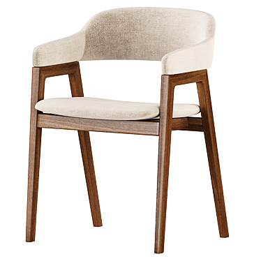 Sleek Savis Dining Chair 3D model image 1 