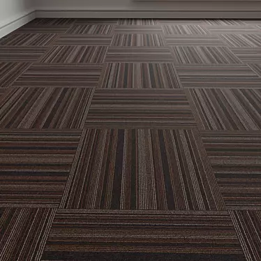 Forbo TesseraBarcode 312 Carpet Tiles - High-Resolution Material 3D model image 1 