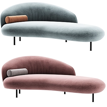 Elegant BANAH Daybed: Modern Comfort 3D model image 1 