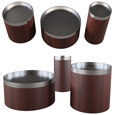 Elegant Oslo Collection: Versatile Small Tables 3D model image 1 