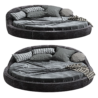 Luxury Round Bed - Gamma Jazz Night 3D model image 1 