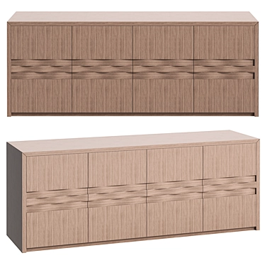 Ginger Contemporary Sideboard with V-Ray Rendering 3D model image 1 