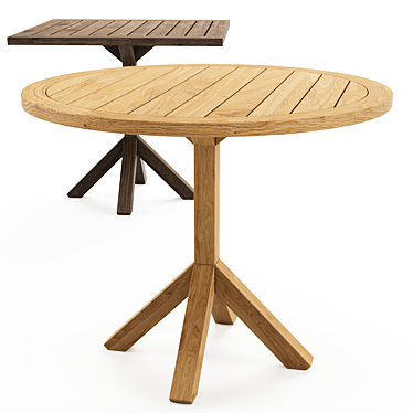 Roda Root Tables - Timeless Outdoor Elegance 3D model image 1 