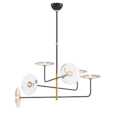 Calvino Chandelier: Modern Elegance Illuminated 3D model image 1 