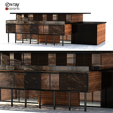 Modern Villa 02: Stylish, Spacious, Versatile 3D model image 1 