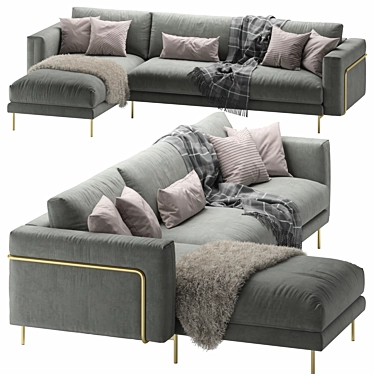Classic Design Sofa by Calligaris: Rod 3D model image 1 