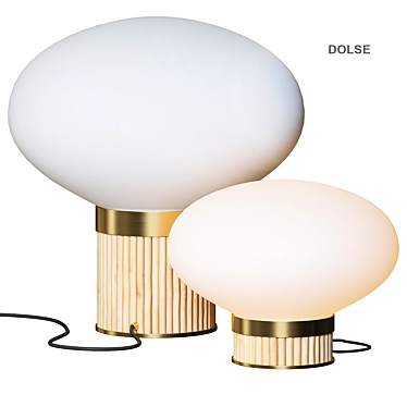Elegant Dolce Table Lamp 3D model image 1 