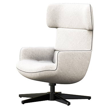 Sleek BOconcept Trento Armchair 3D model image 1 