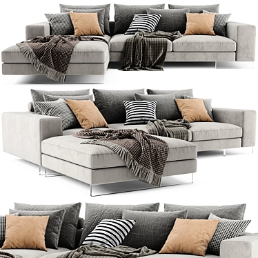 Flexform Lightpiece Sofa Set 3D model image 1 