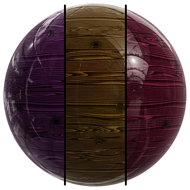 Sleek Wood Effect | Seamless 3D model image 1 