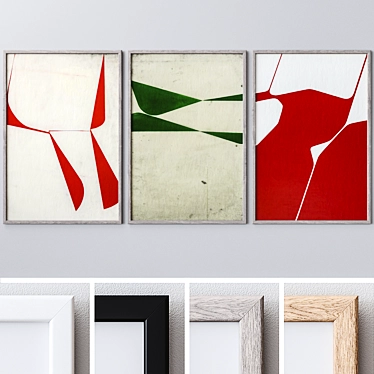 Elegant Wall Art Set 3D model image 1 