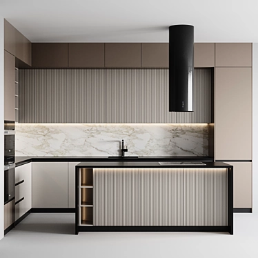 Modern Kitchen - Stylish and Spacious 3D model image 1 