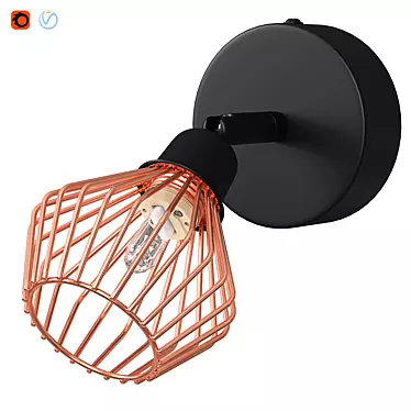 Metal Wall Light Copper Volga