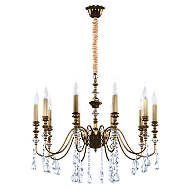 Gleaming Elegance: Consuelo Chandelier 3D model image 1 