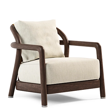 Sleek and Stylish Alison Armchair 3D model image 1 