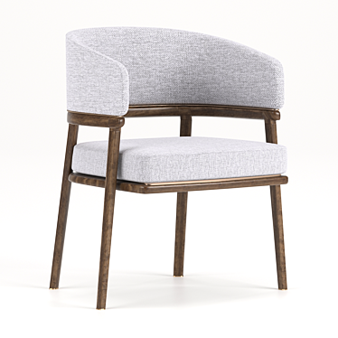 Sleek Mark Aster Dining Chair 3D model image 1 