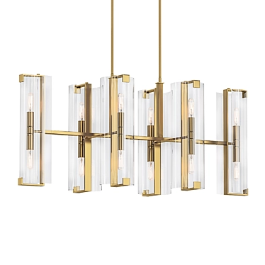 Elegant Winfield Chandelier 3D model image 1 