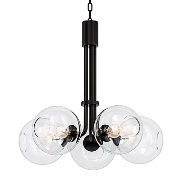 Margot 5-Light Modern Chandelier 3D model image 1 