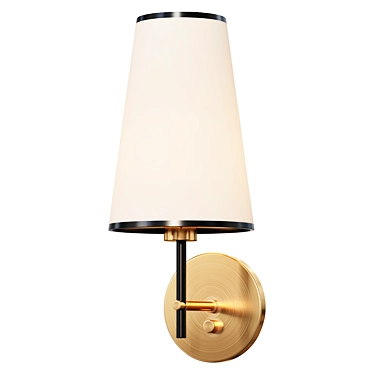 Noah Shaded Wall Sconce 3D model image 1 