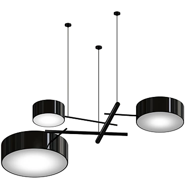 Elegant Excel Chandelier for Maximal Illumination 3D model image 1 