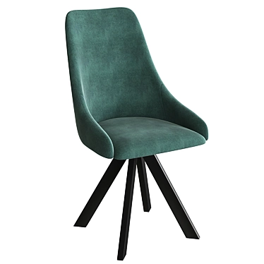 Hank Rodeo Om: Modern Upholstered Chair 3D model image 1 