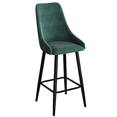 Title: Hank Bar Chair 3D model image 1 