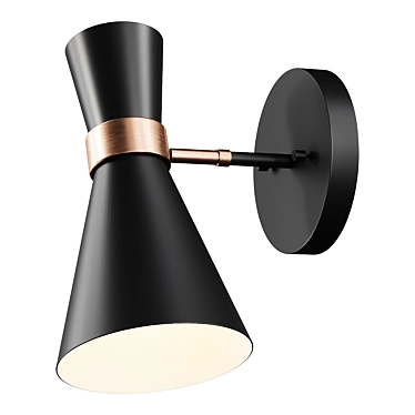 Trumpet Flare Wall Sconce: Large, Elegant Illuminate 3D model image 1 