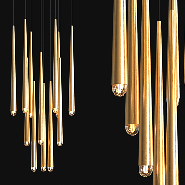 Aquitaine Modern Chandelier 3D model image 1 