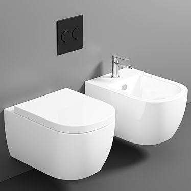 Modern Hanging Bidet: ArtCeram Faster 3D model image 1 