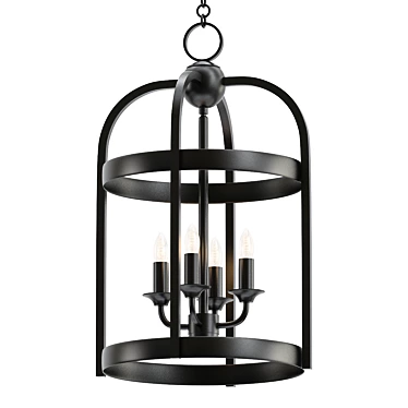 Framburg Heidelberg Cage Chandelier 3D model image 1 