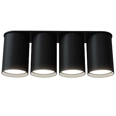 Modern 4-Lamp Spot by Pikartlights 3D model image 1 