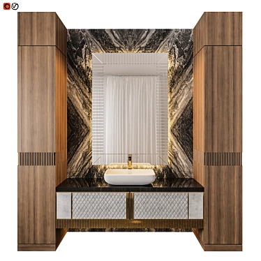 Luxury Bath Design 3D model image 1 