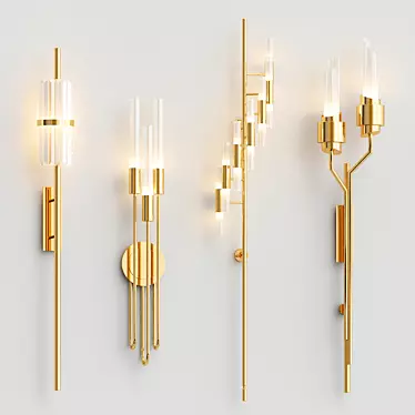Luxxu Torch Wall Lamps: Reimagining Illumination 3D model image 1 